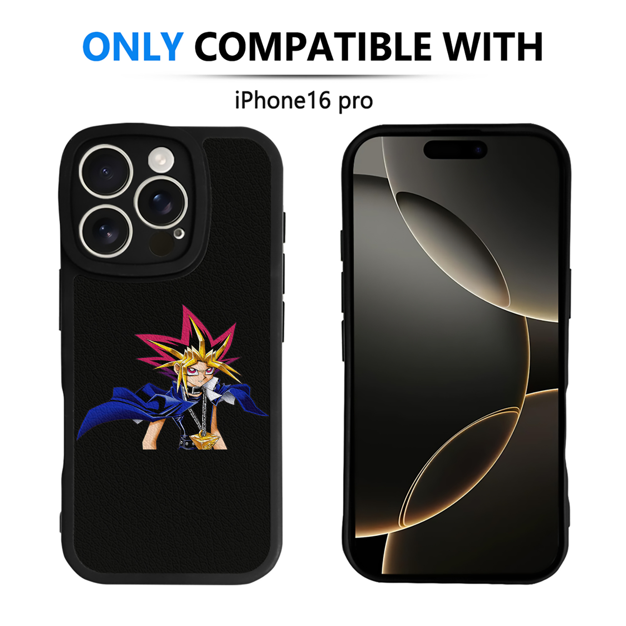 遊☆戯☆王 Yu-Gi-Oh! 【iPhone 16シリーズ対応】シリコンスマホケース（レザー調） 材質：シリコン